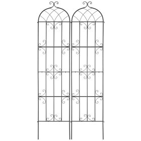 Garden Trellis for Climbing Plants, 87 x 20 in, 2 Packs Rustproof Metal Garden Flower Trellis, Outdoor Climbing Rose Trellis Cucumbers Support