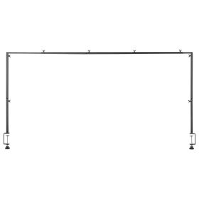 Over The Table Rod Stand with Clamps, 13"-42" Tall & 28"-98" Length Adjustable, Metal Table Arch Stand