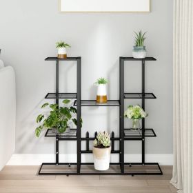 Flower Stand Black Iron Standard Flower Stand Rectangular