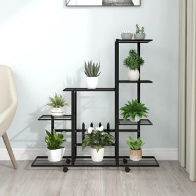 Plant Stand Black Powder-coated metal 37.2 in x 9.8 in x 36.4 in
