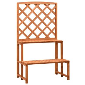 Planter Orange Solid firwood with a water-based finish