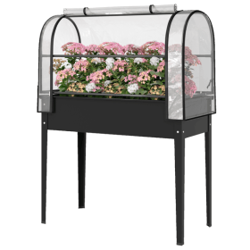 Garden Bed with Mini Greenhouse (title: default title)
