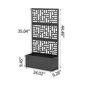 Metal Garden Bed with Trellis, 70 Inch Height Metal Planter Box with Trellis, Garden Box for Climbing Plants Vegetable (title: default title)